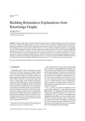Building Relatedness Explanations from Knowledge Graphs