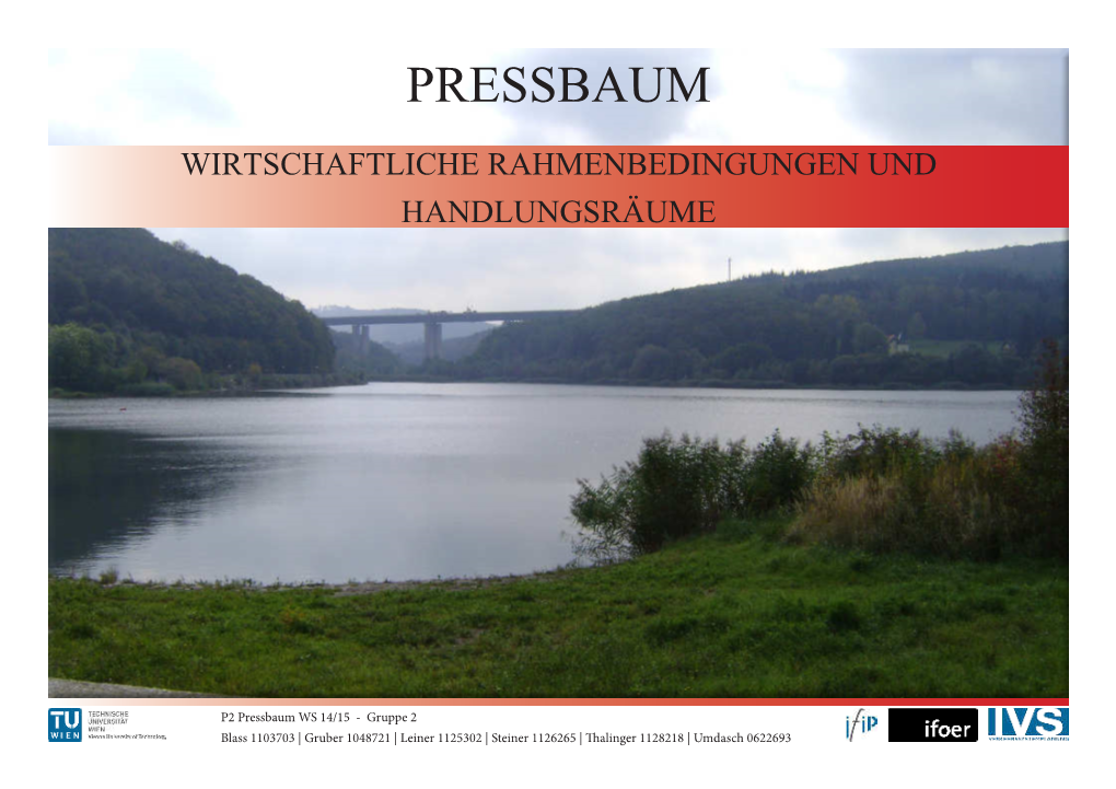 Pressbaum Wirtschaftliche Rahmenbedingungen Und Handlungsräume