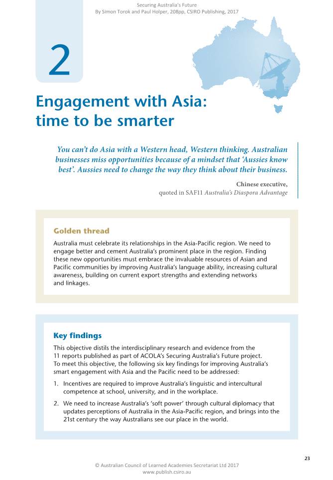 Engagement with Asia: Time to Be Smarter