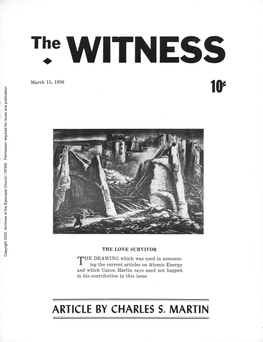 The WIT ESS March 15, 1956 1Op Publication