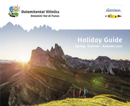 Holiday Guide Spring - Summer - Autumn 2021