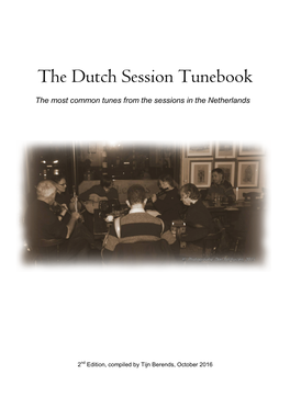 The Dutch Session Tunebook