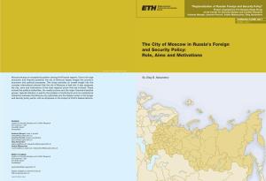 The City of Moscow in Russia's Foreign and Security Policy: Role