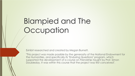 Blampied and the Occupation