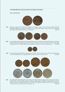 An Important Collection of French Coins