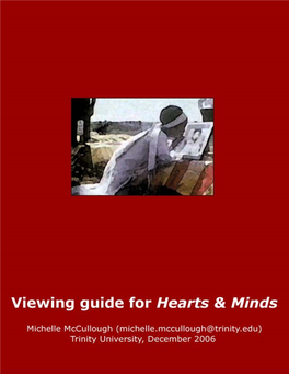 Hearts and Minds- Pre-Viewing Guide