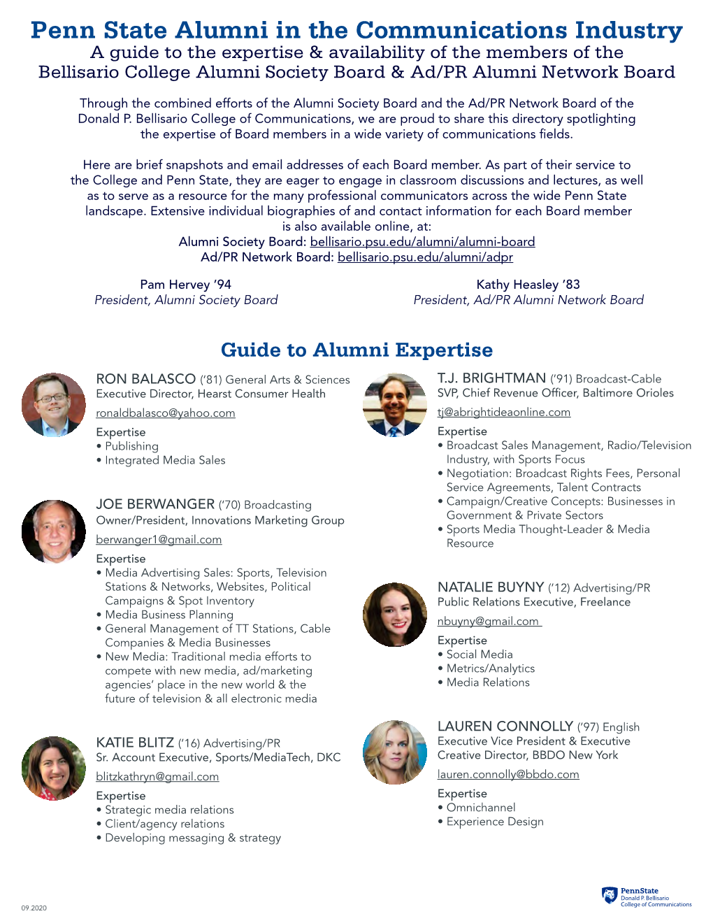 Penn State Alumni in the Communications Industry