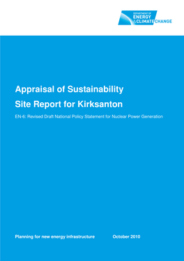 Appraisal of Sustainability Site Report for Kirksanton