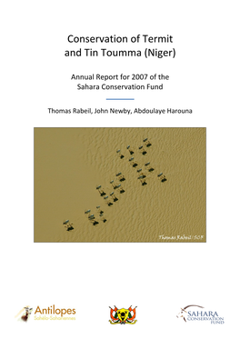 Conservation of Termit and Tin Toumma (Niger)