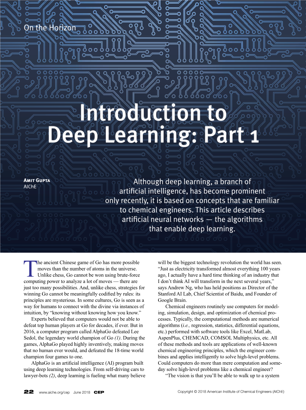 Introduction to Deep Learning: Part 1