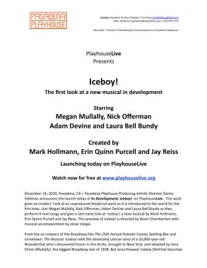 In Development: Iceboy! – Playhouselive Release