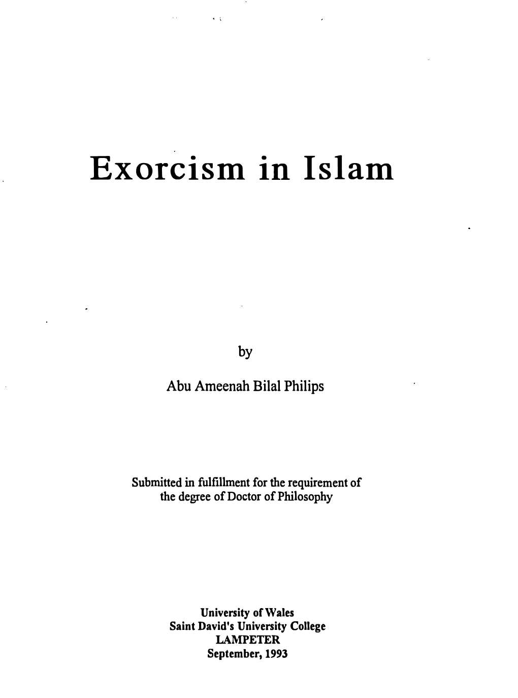 Exorcism in Islam