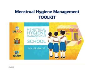 Menstrual Hygiene Management TOOLKIT