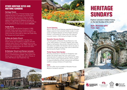 Heritage Sundays