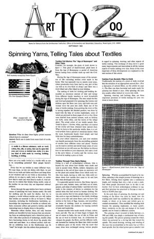 Spinning Yarns, Telling Tales About Textiles