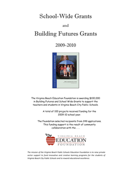 School-Wide Grants Building Futures Grants