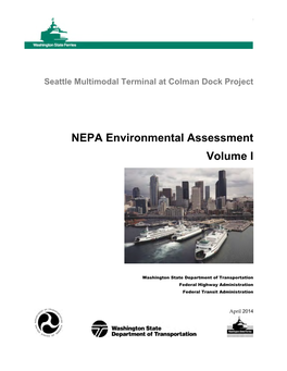Colman Dock Environmental Assessment Volume I