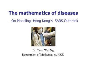 The Mathematics of Diseases (SCNC1001)