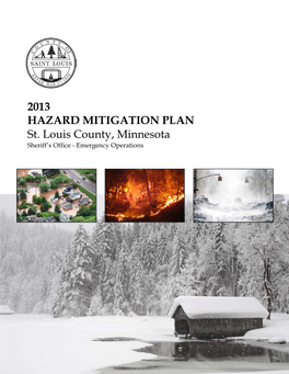 2013 HAZARD MITIGATION PLAN St. Louis County, Minnesota