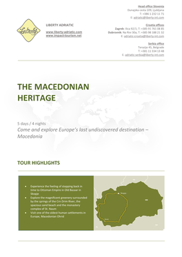 The Macedonian Heritage