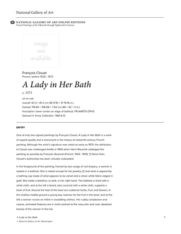 A Lady in Her Bath C