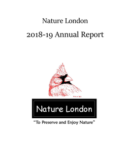 2018-2019 Nature London Annual Report