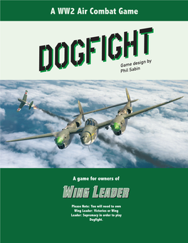 A WW2 Air Combat Game