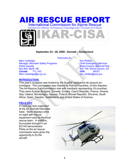 IKAR Air Rescue Sub-Commission Meeting Notes