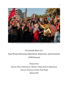 Iraqi Women Resisting Imperialism, Repression, and Extremism (1990-Present)
