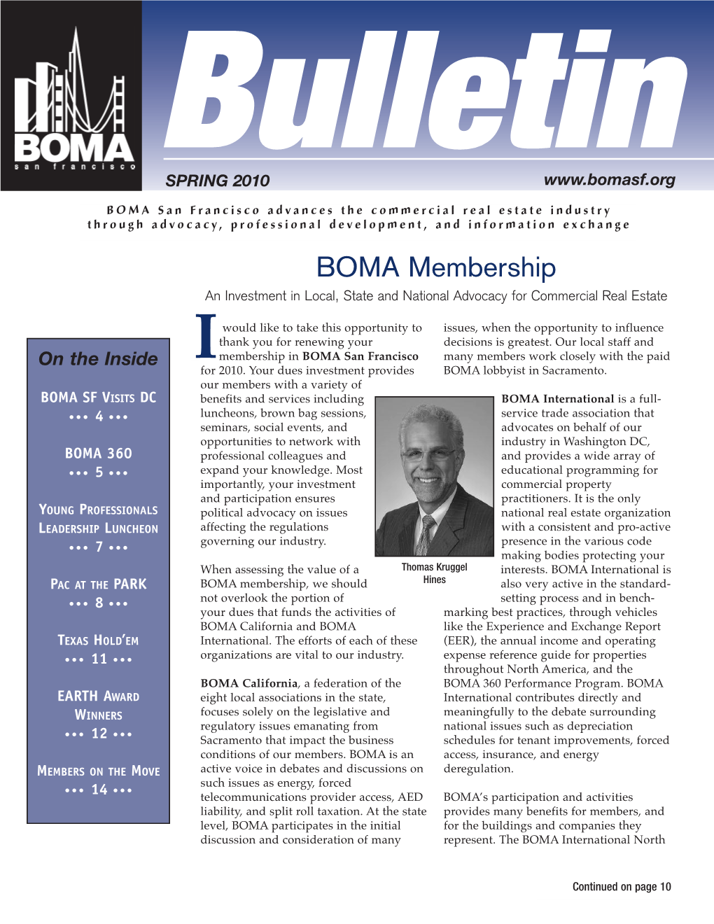 BOMA Bulletin-Spring 2010