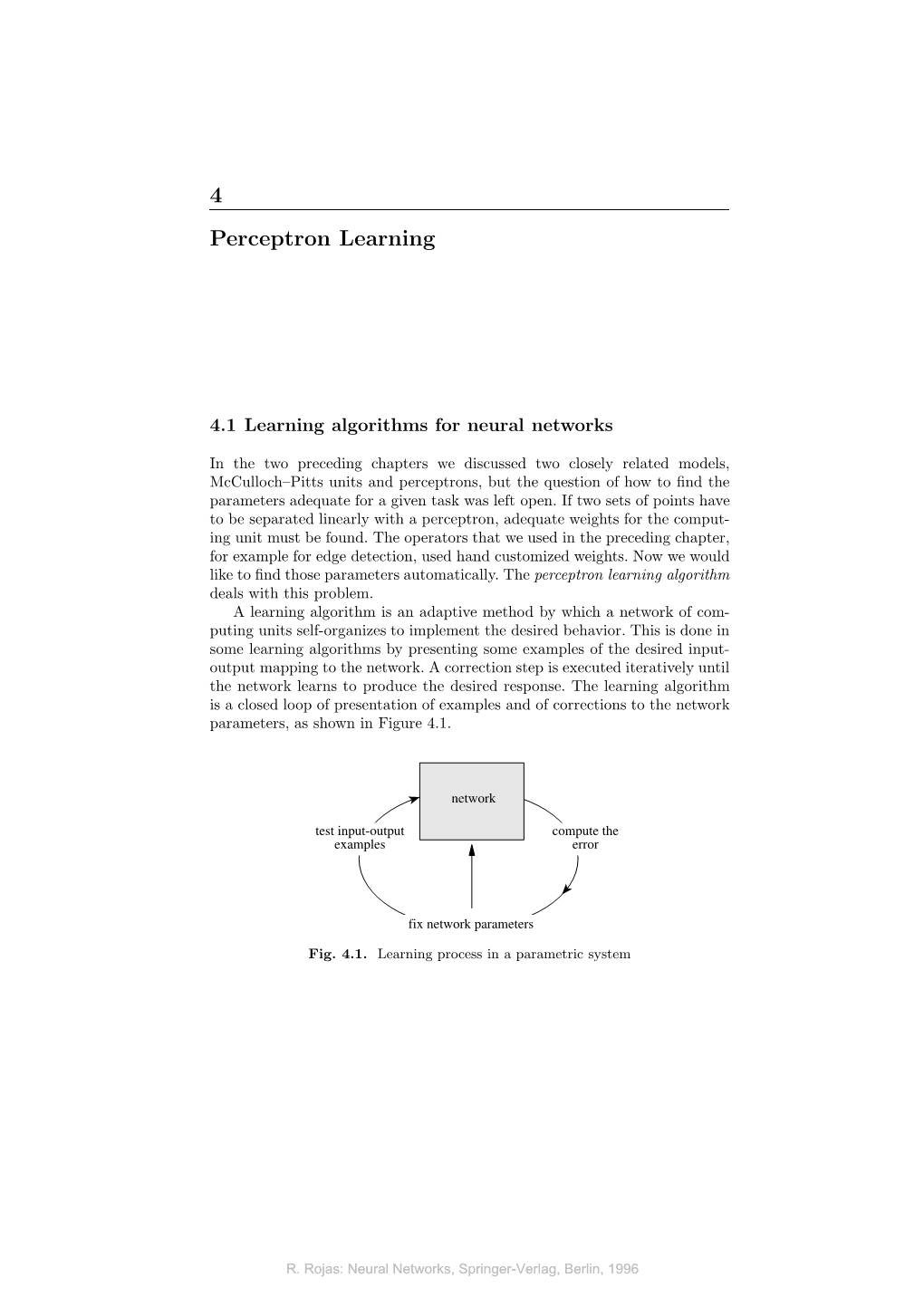 4 Perceptron Learning