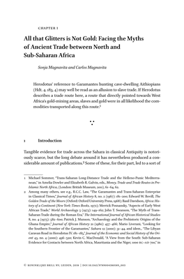Facing the Myths of Ancient Trade Between North and Sub-Saharan Africa