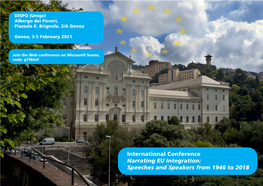 International Conference Narrating EU Integration: Speeches And