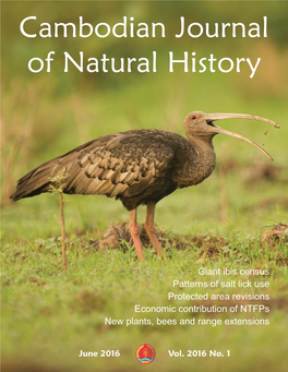 Cambodian Journal of Natural History