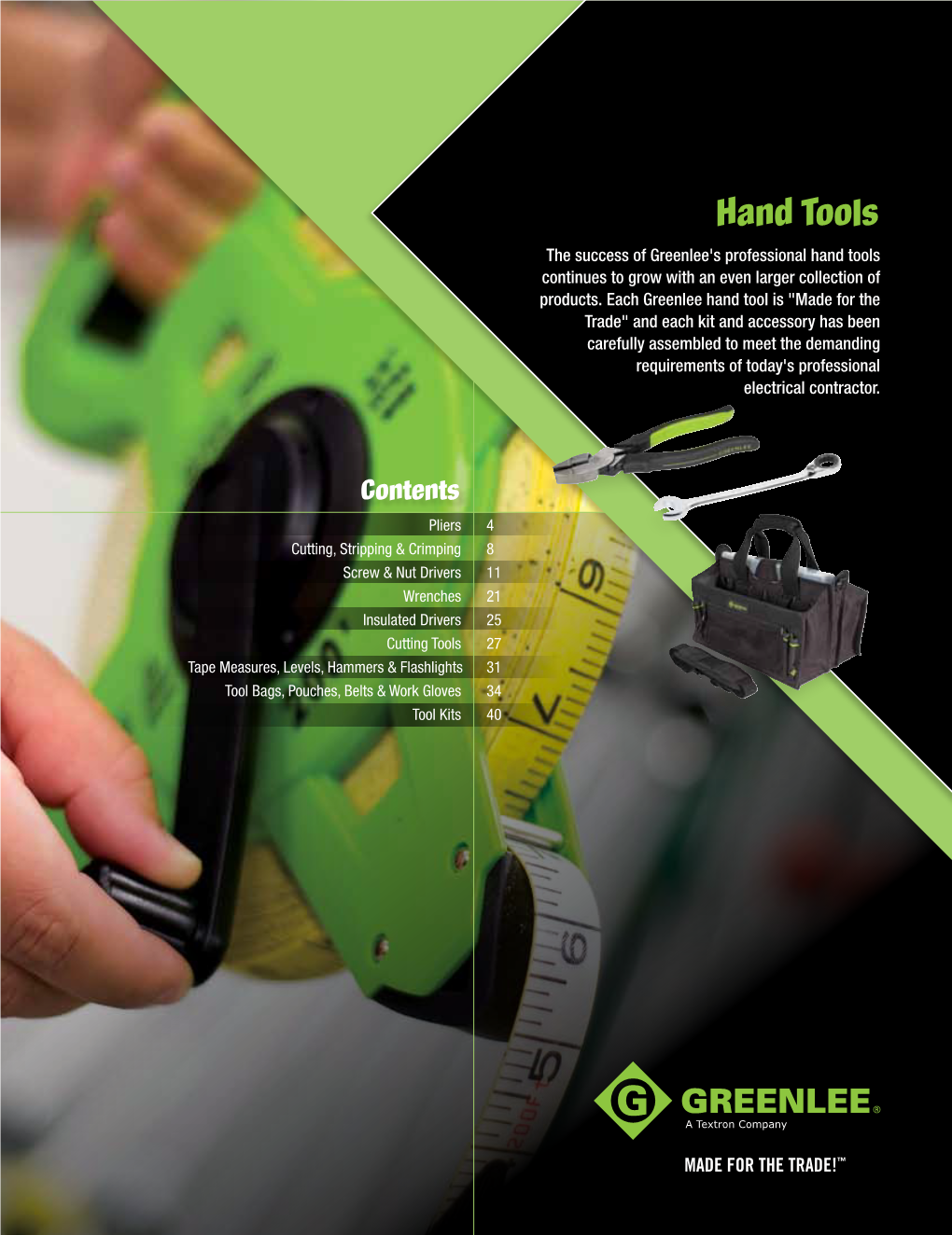 Greenlee's Professional Hand Tools Continues to Grow with an Even Larger Collection of Products