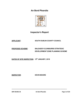 Inspectors Report (301/R301962.Pdf, .PDF Format