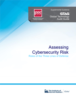 Assessing Cybersecurity Risk Roles of the Three Lines of Defense
