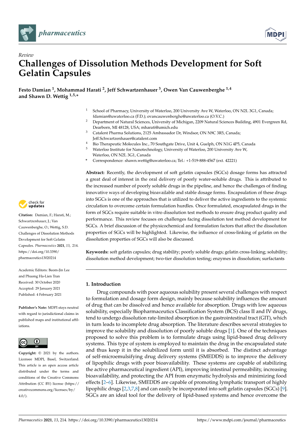 Challenges of Dissolution Methods Development for Soft Gelatin Capsules