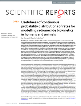 Usefulness of Continuous Probability Distributions of Rates for Modelling