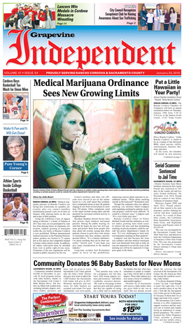 Medical Marijuana Ordinance Sees New Growing Limits