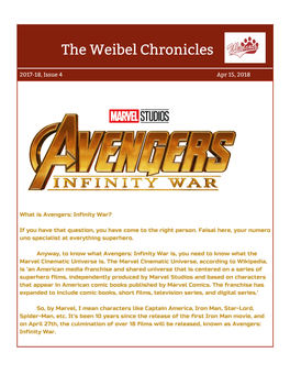 ​The Weibel Chronicles