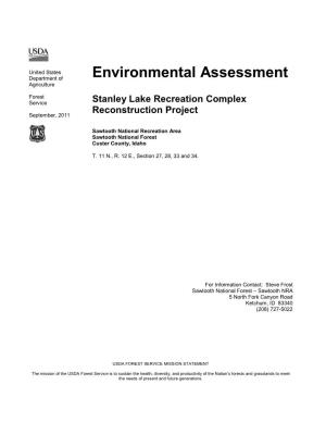 Environmental Assessment Stanley Lake Recreation Complex