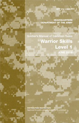 Warrior Skills Level 1 JUNE 2009