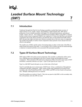 Leaded Surface Mount Technology (SMT) 7