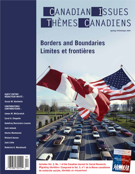 Borders and Boundaries Limites Et Frontières