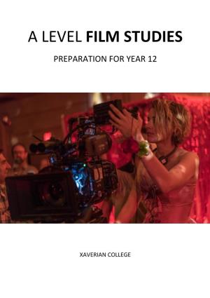 Film Studies Preparation for Year 12