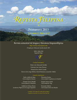 Revista Filipina–Primavera 2015