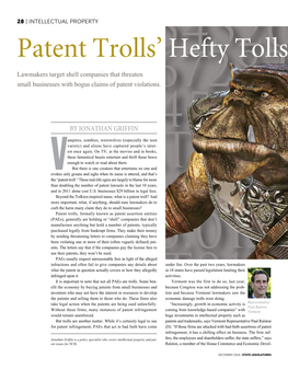 Patent Trolls' Hefty Tolls