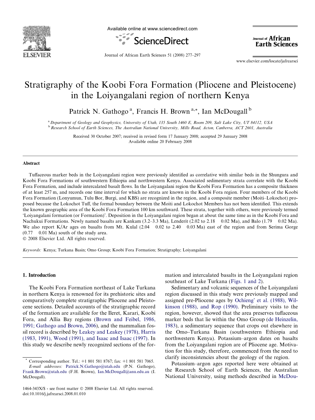 koobi fora research project volume 5 plio pleistocene archaeology