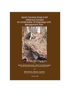 North Carolina Small Craft Historical Context an Underwater